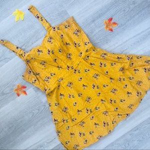 Target Yellow Floral Sundress - Tie Back